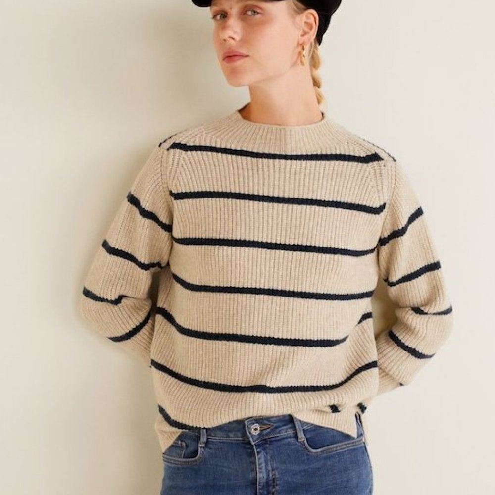 Mango Striped Sweater